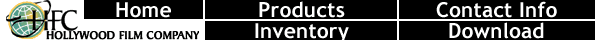 Hollywood Film Company motion picture equipment Agfa motion picture film